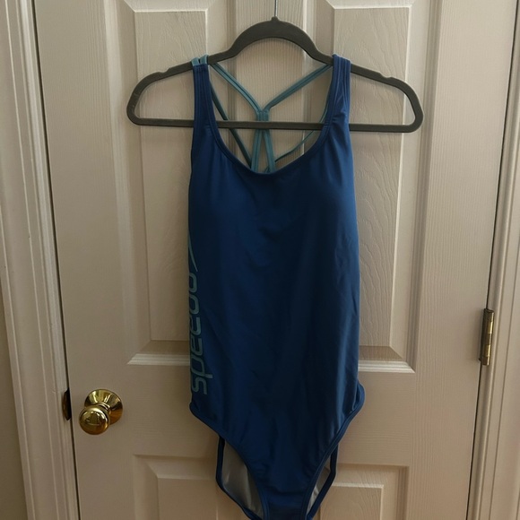 Speedo Other - Girls Speedo Teal Strappy One Piece Swimsuit